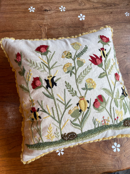 pier 1 imports spring floral throw pillow