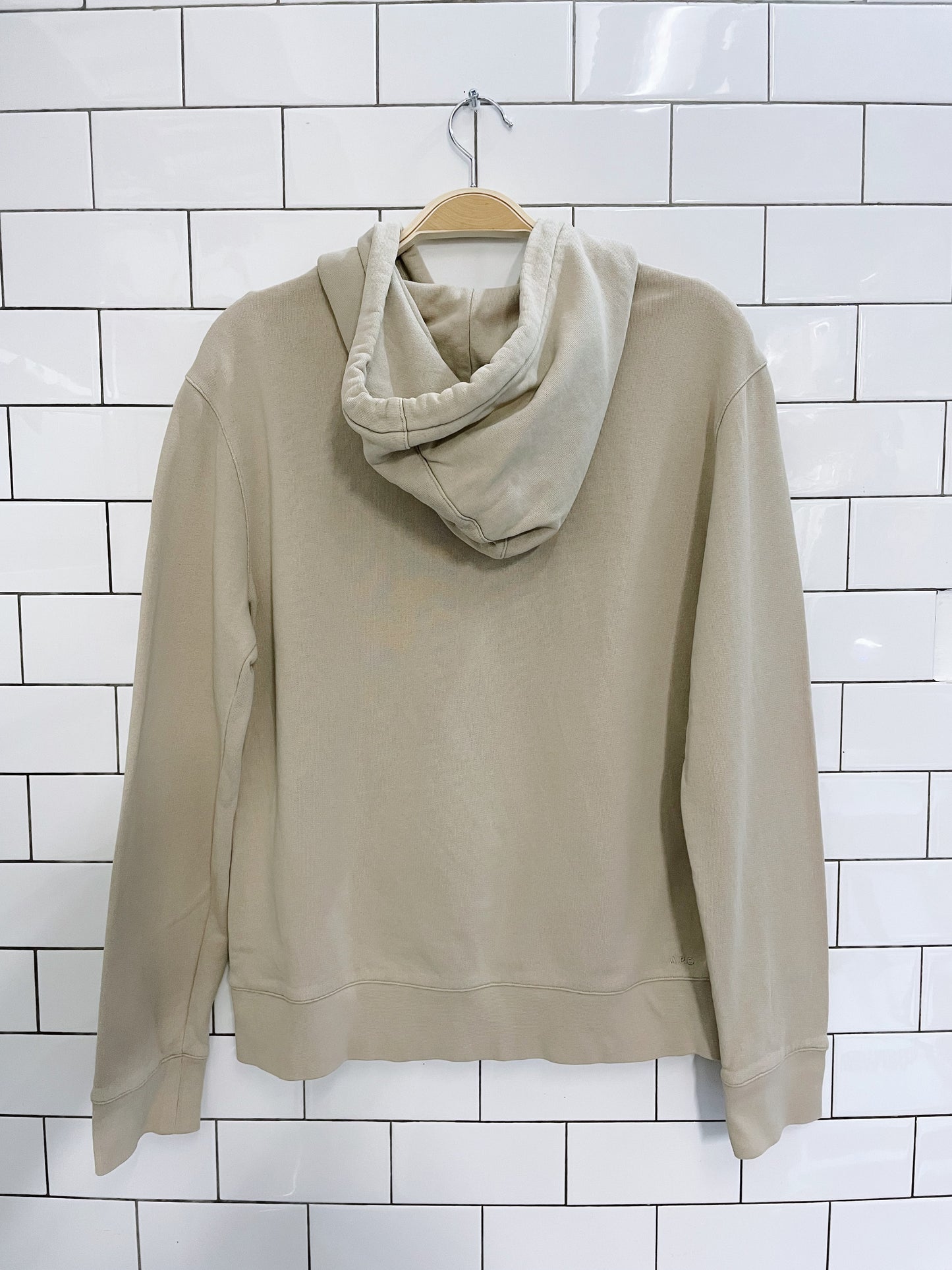 APC paris neutral cotton hoodie