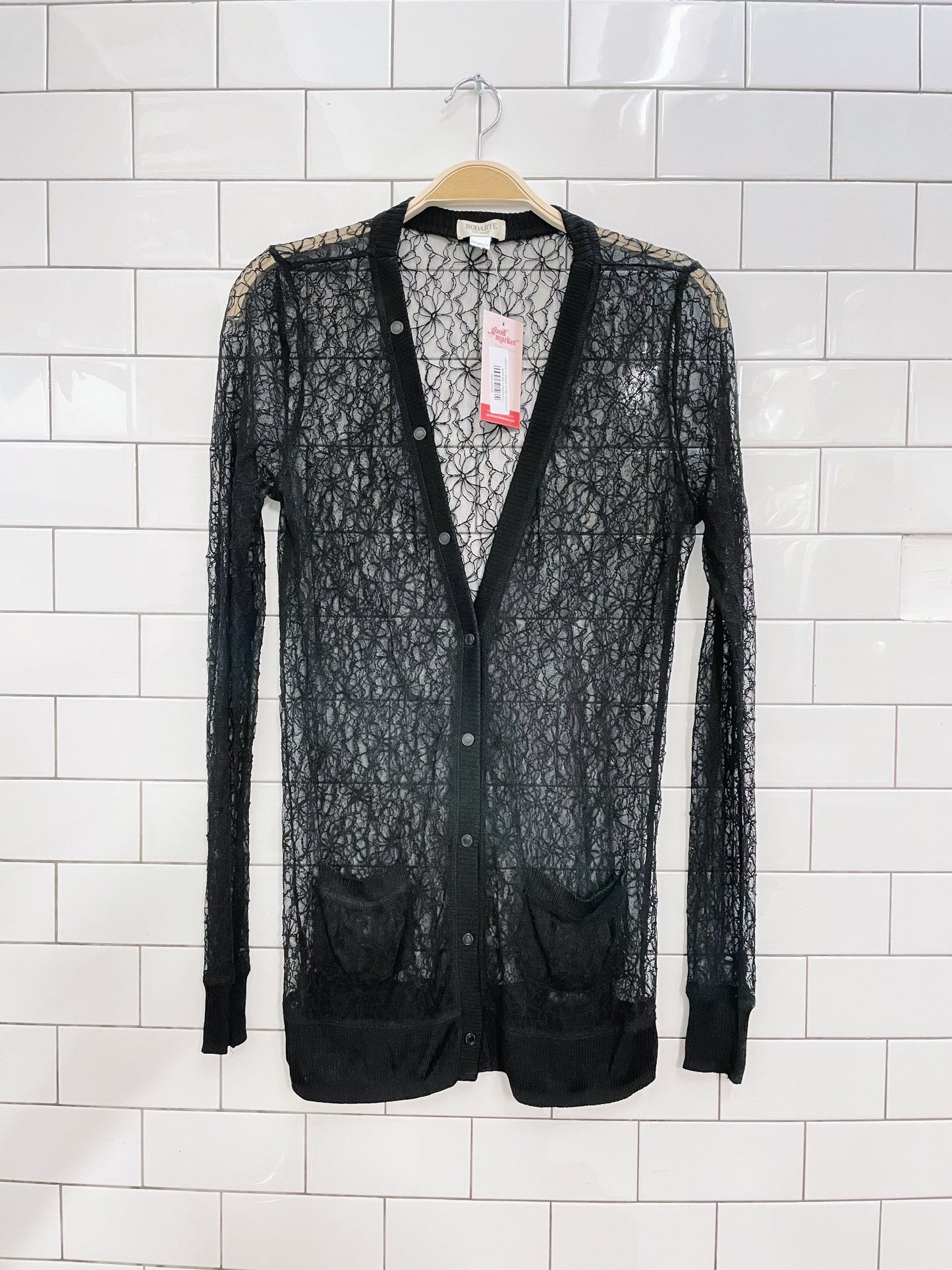 rodarte x target sheer lace cardi