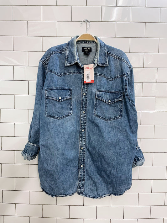 vintage 00s cherokee denim shirt jacket