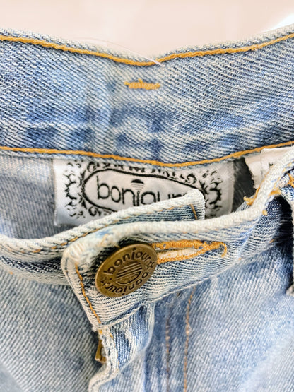 vintage 00s bonjour high rise denim shorts