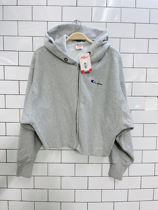 madewell champion reverse weave warm-up hoodie