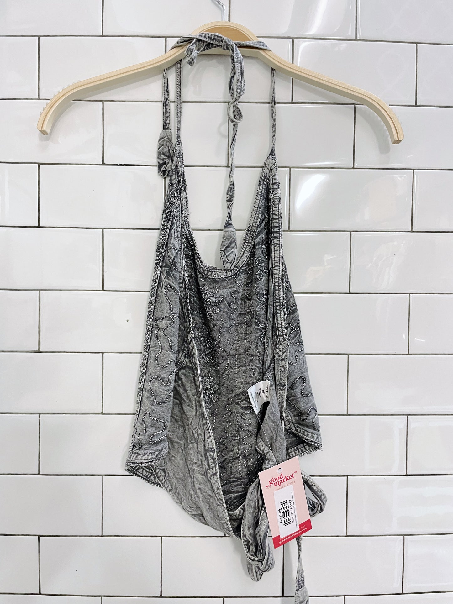 treasures of tibet embroidered bandana halter