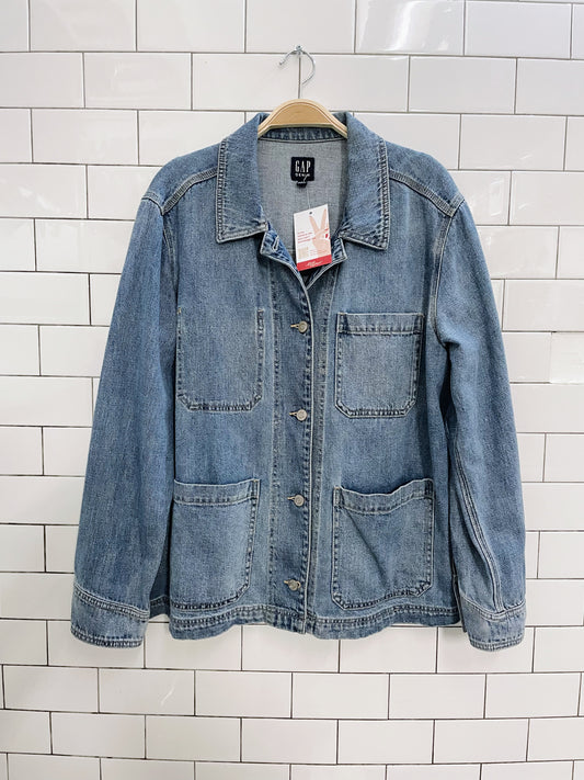 gap denim shirt jacket