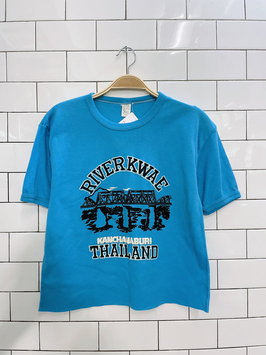 vintage thailand cropped ringer tee