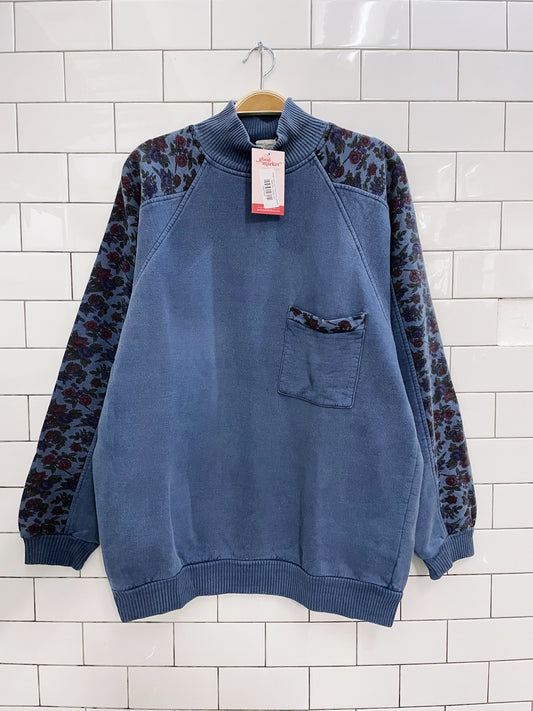 vintage cotton ginny floral pocket sweatshirt