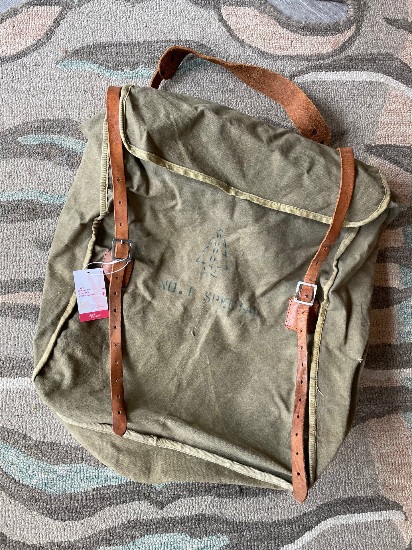 vintage woods military chair pack