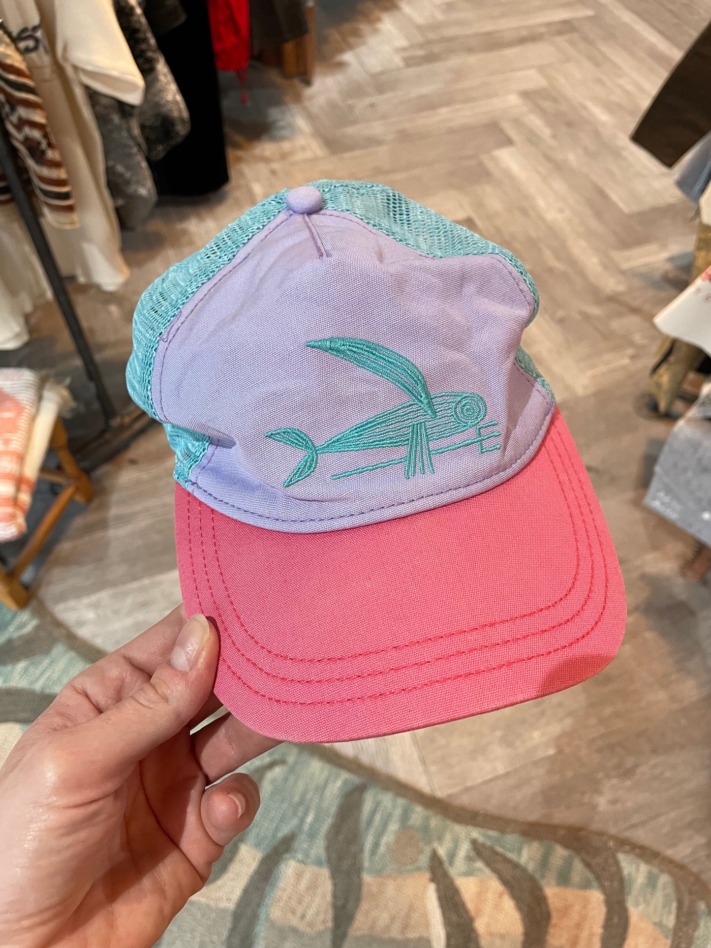 patagonia flying fish trucker hat