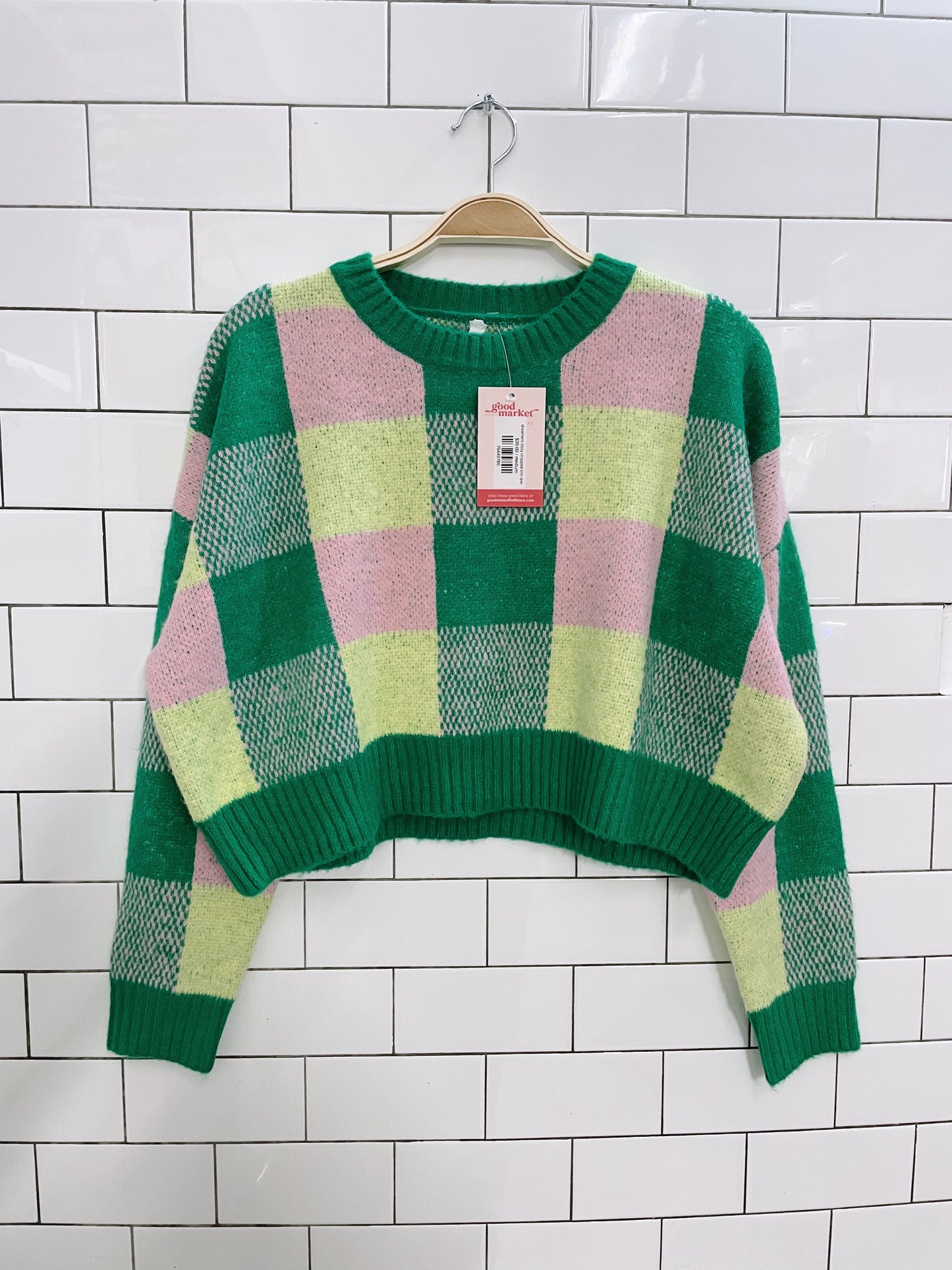 dreamers cozy cropped knit crew