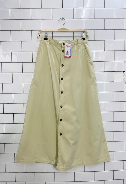 vintage 90s lizwear button midi skirt