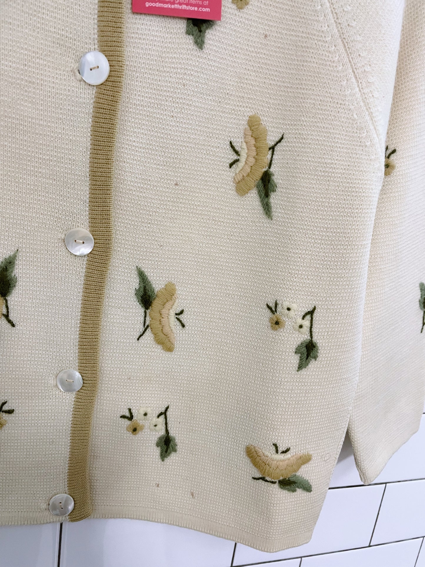 vintage 50's lansea wool poodle skirt cardigan