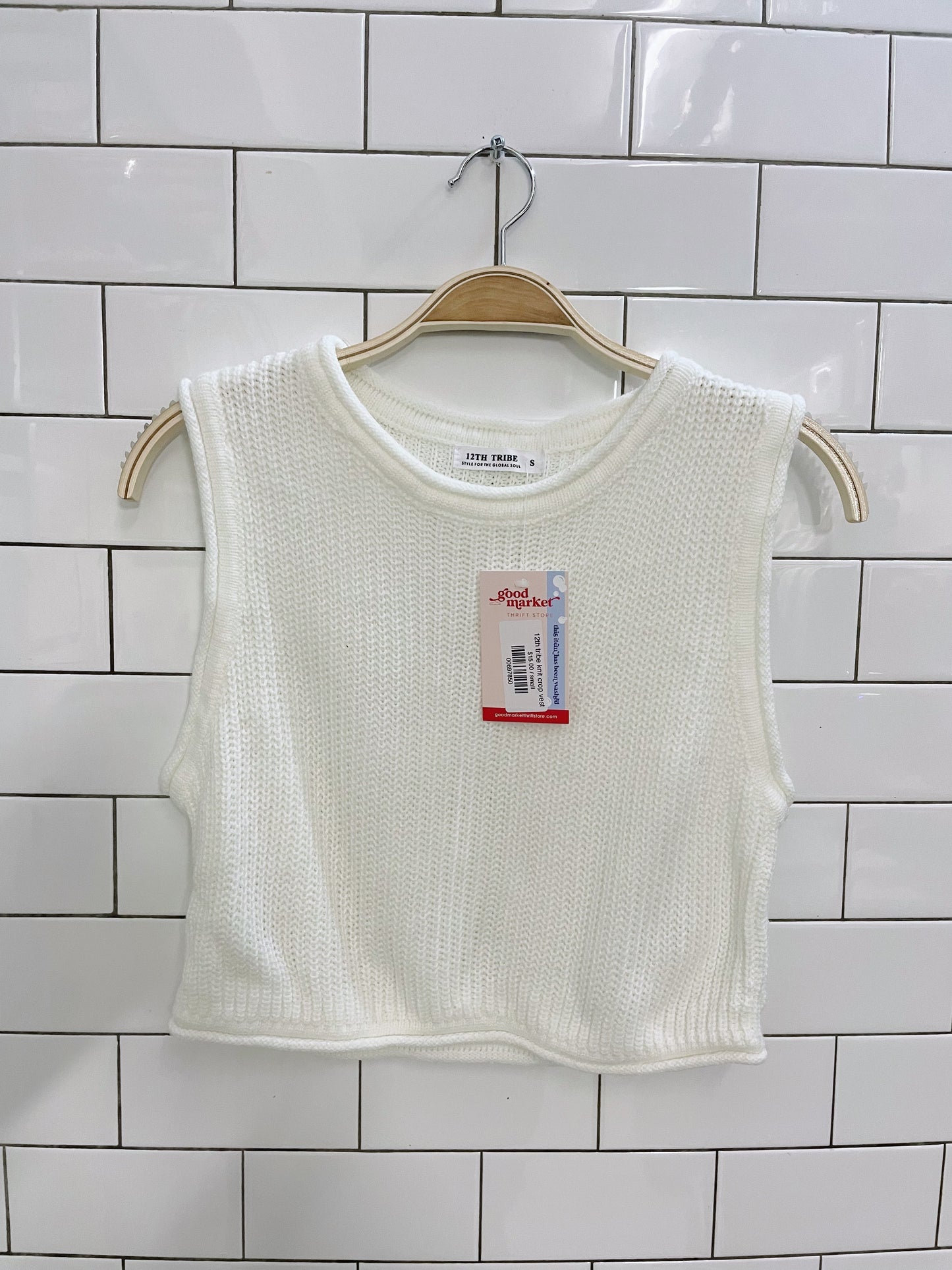 12th tribe knit crop vest