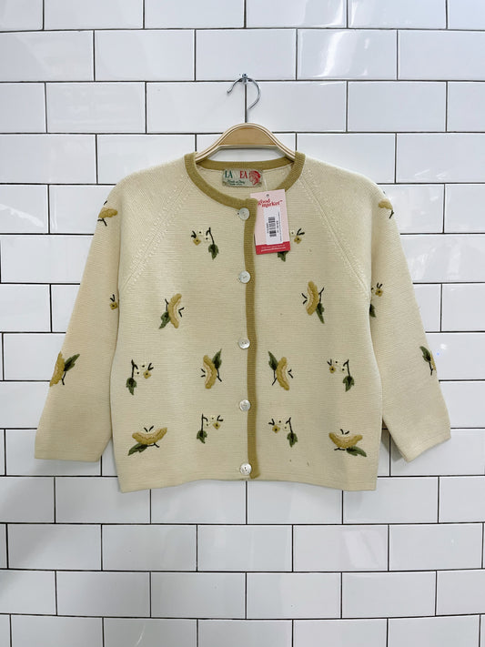 vintage 50's lansea wool poodle skirt cardigan