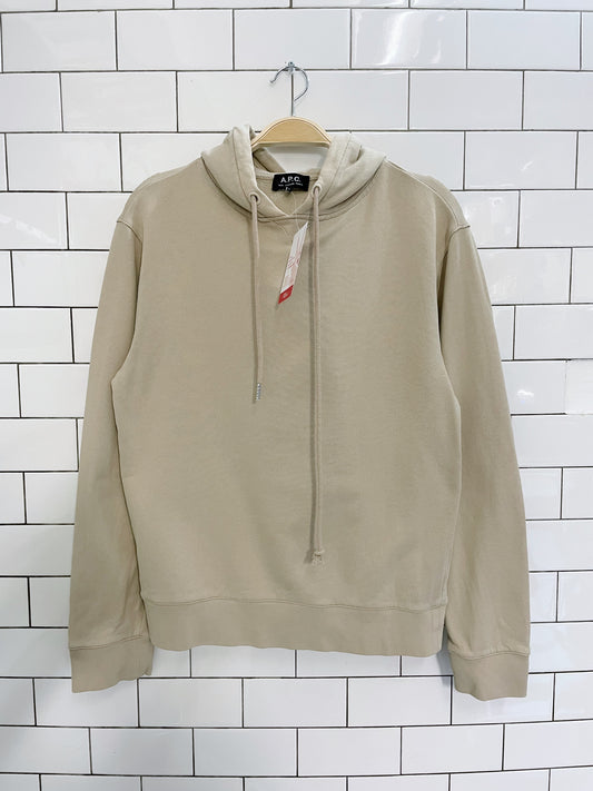 APC paris neutral cotton hoodie