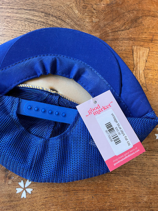 vintage blue jays flat cap