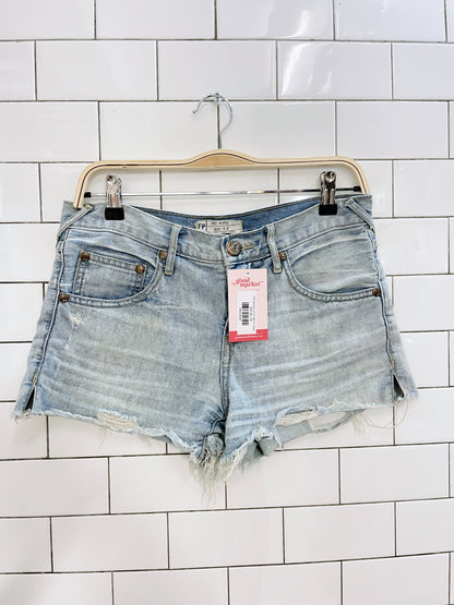 free people cut off denim shorts