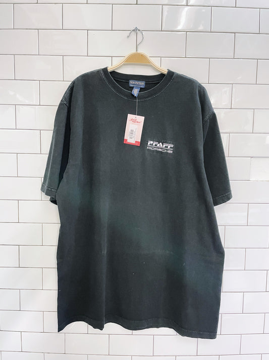 vintage 00s non-fiction pfaff porsche tee