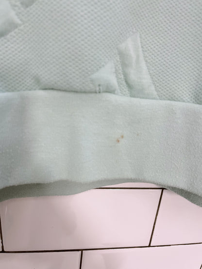 adidas oversized debossed logo crop 1/2 zip pullover