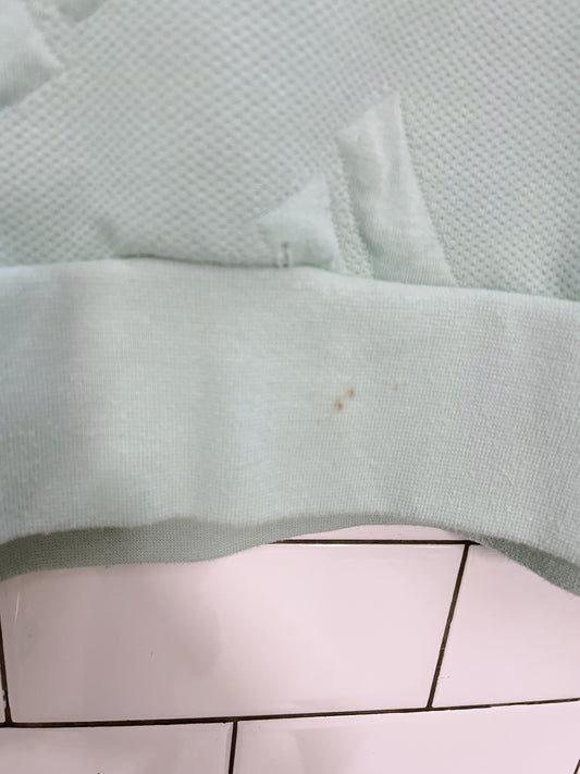 adidas oversized debossed logo crop 1/2 zip pullover