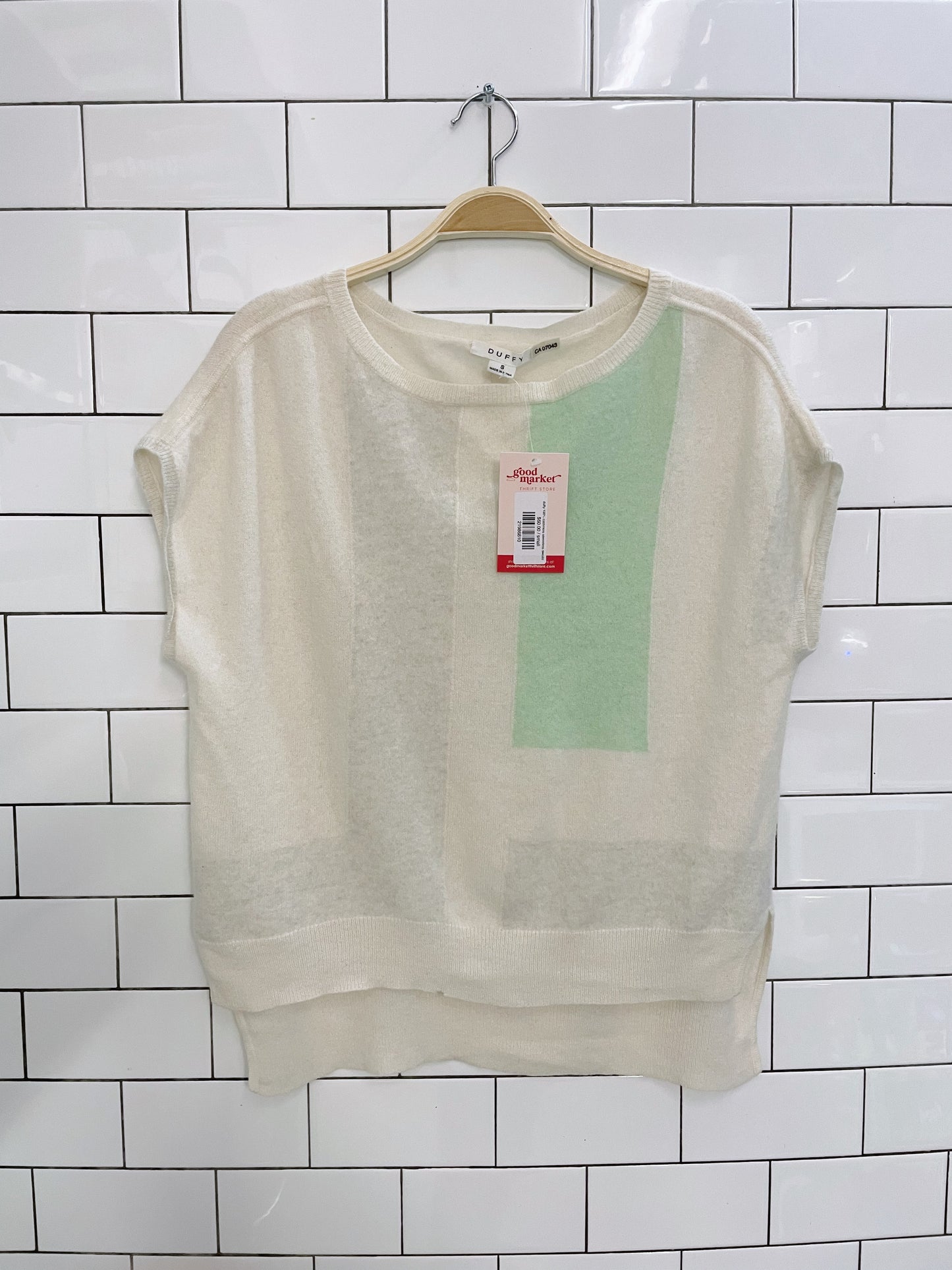 duffy 100% cashmere sleeveless sweater