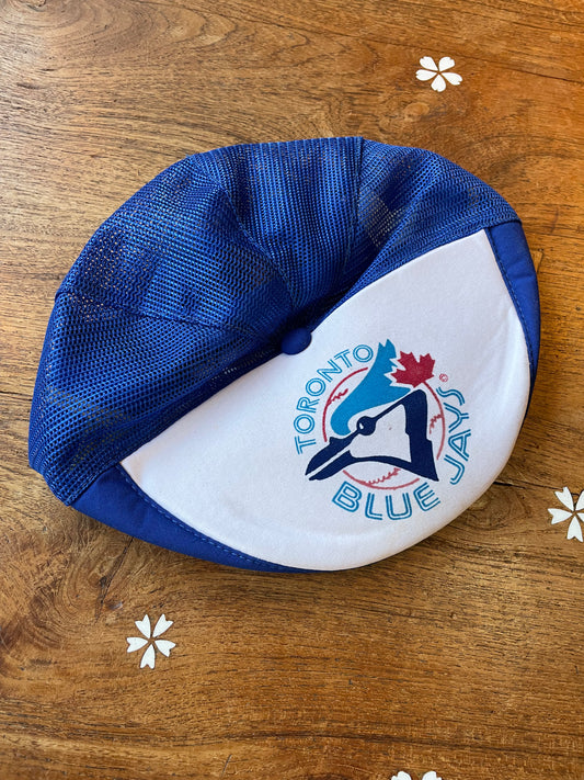 vintage blue jays flat cap