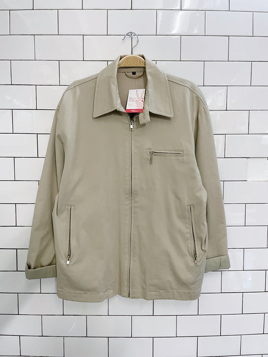 00's rudsak minimal zip twill jacket