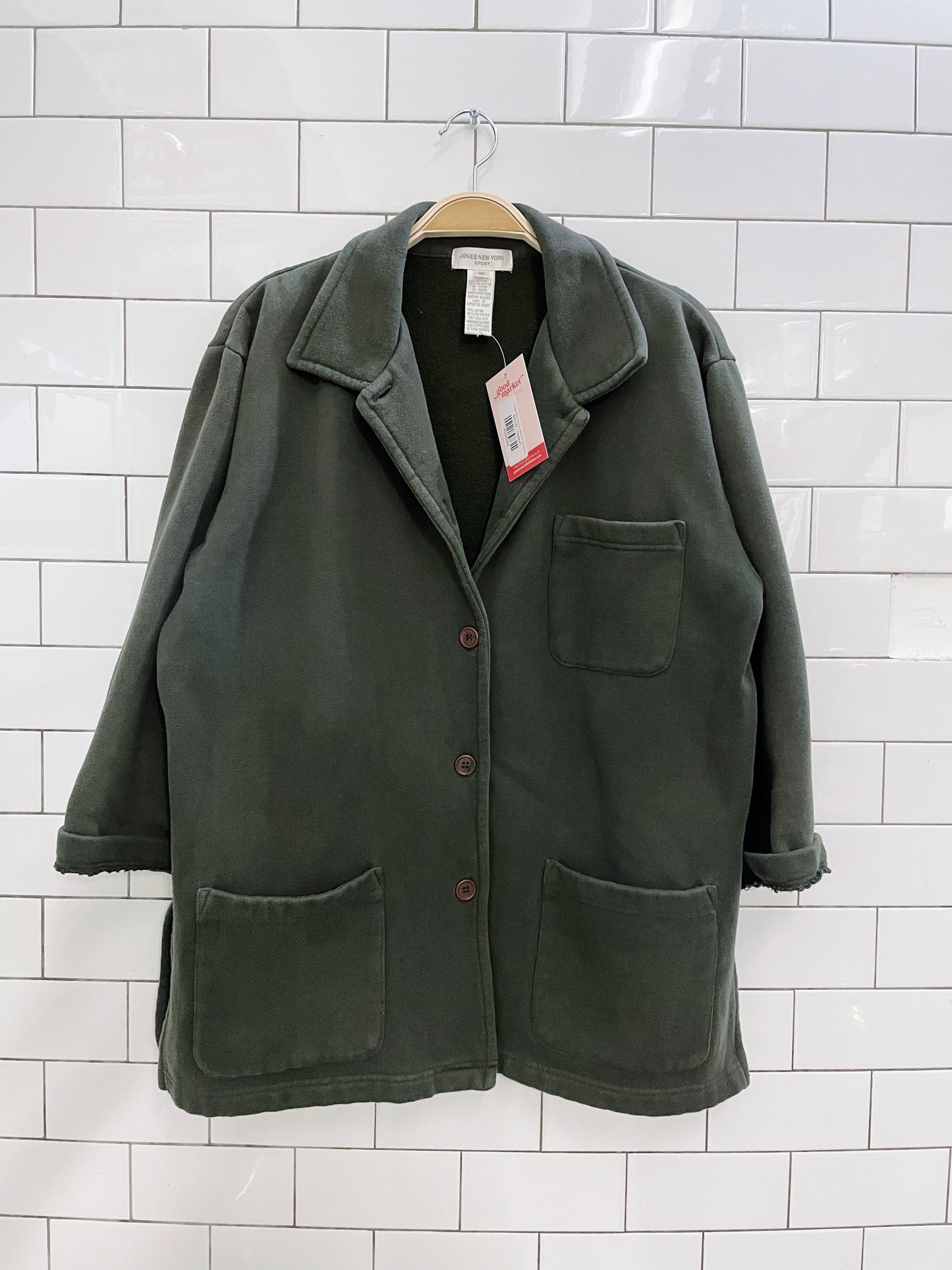 vintage jones new york sweatshirt shirt jacket