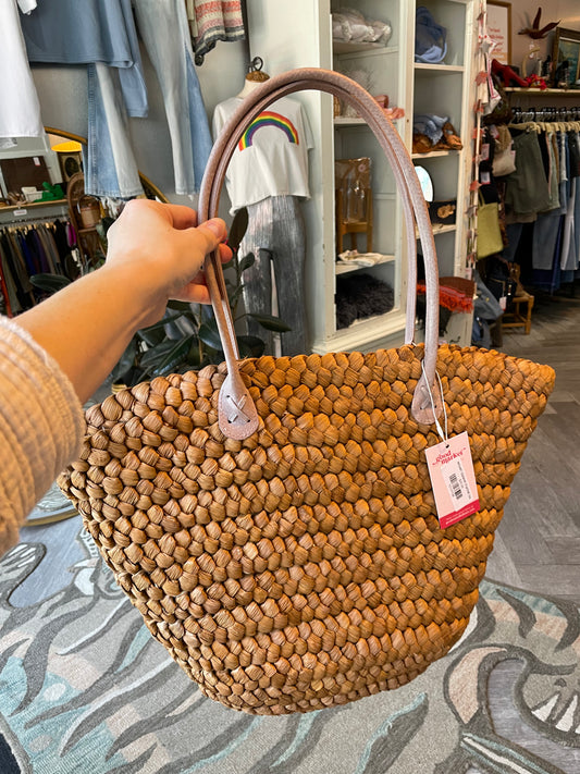woven basket market bag