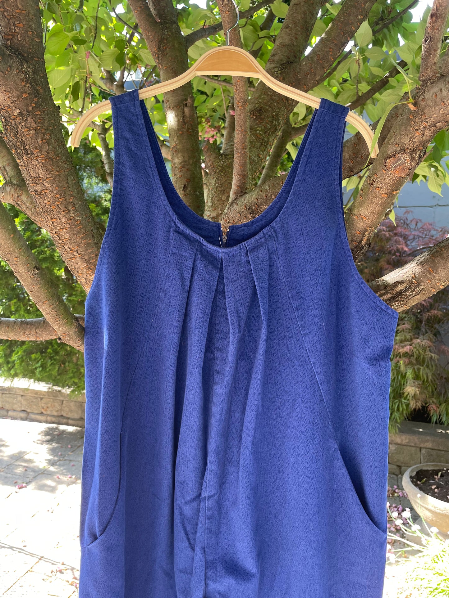 vintage shirley k pleated jumpsuit