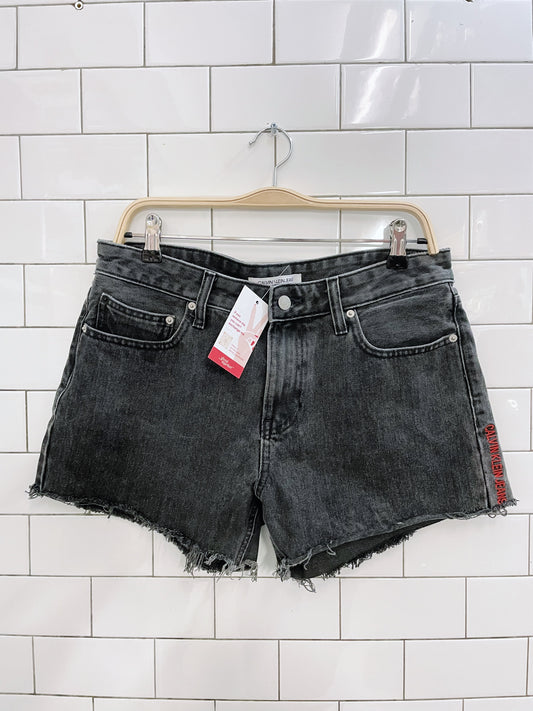 calvin klein jeans cut off denim shorts