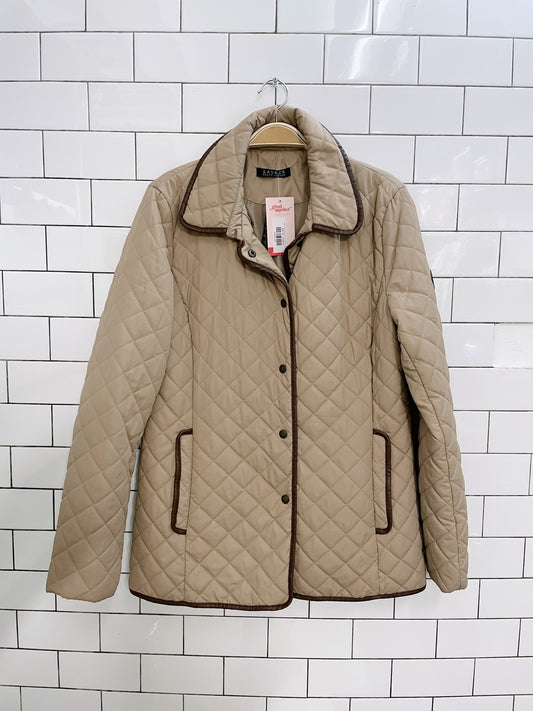 lauren ralph lauren diamond quilted chore coat