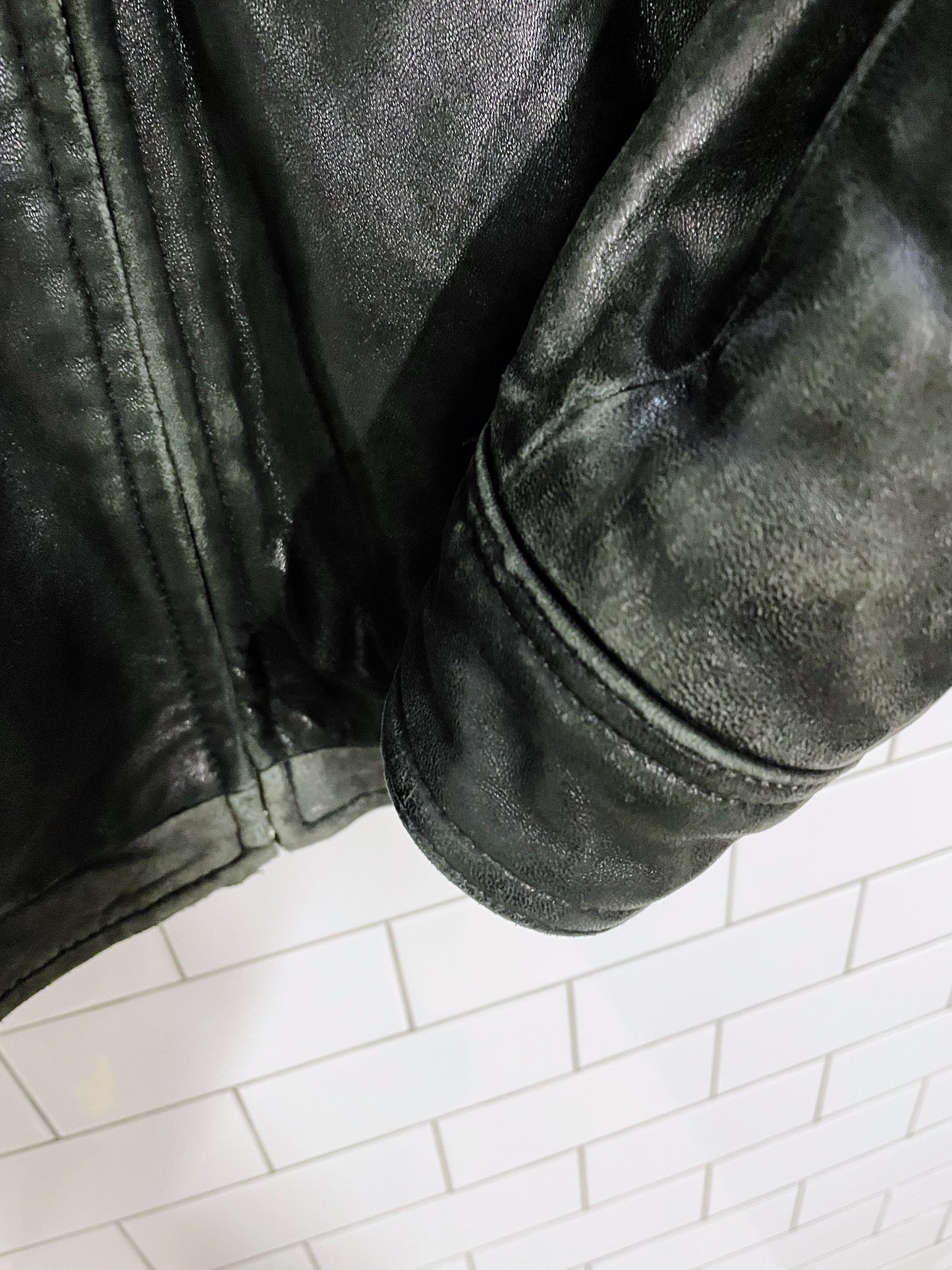 vintage pelle studio butter leather bomber jacket