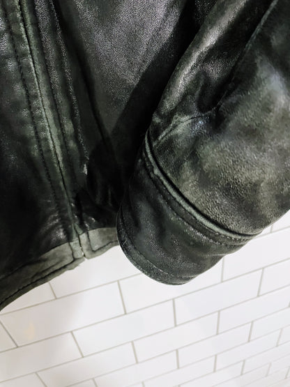 vintage pelle studio butter leather bomber jacket