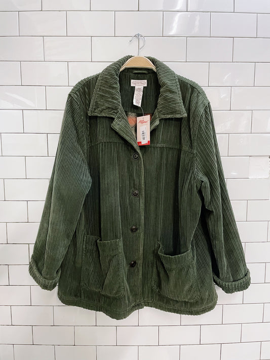 vintage NR flannel lined chunky cord jacket