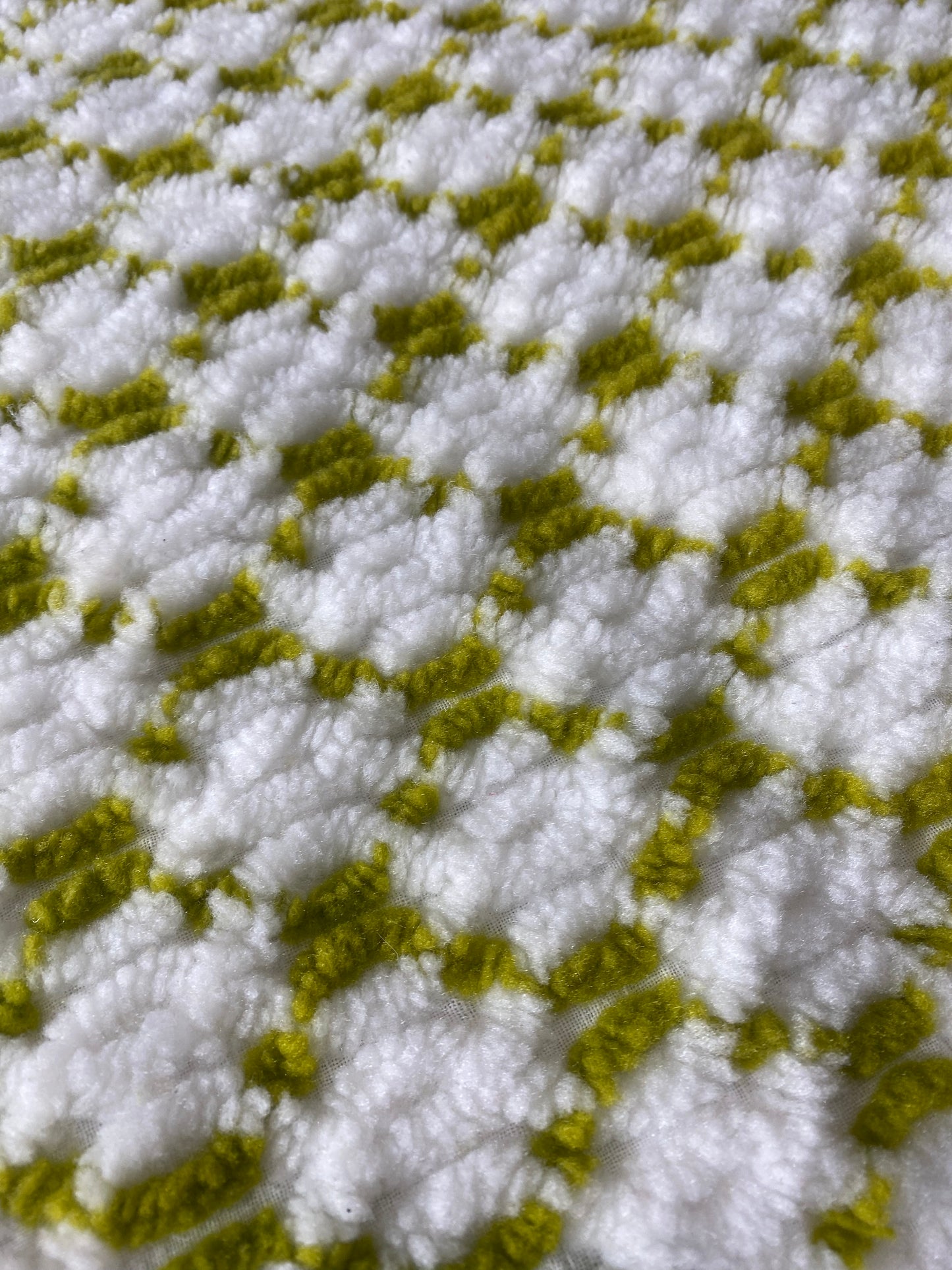 vintage 70s retro shag chenille tufted bedspread