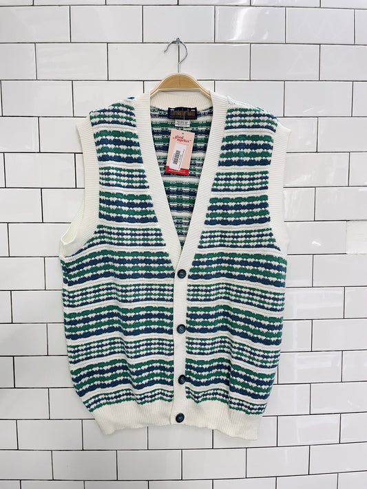 vintage christopher rand knit preppy vest