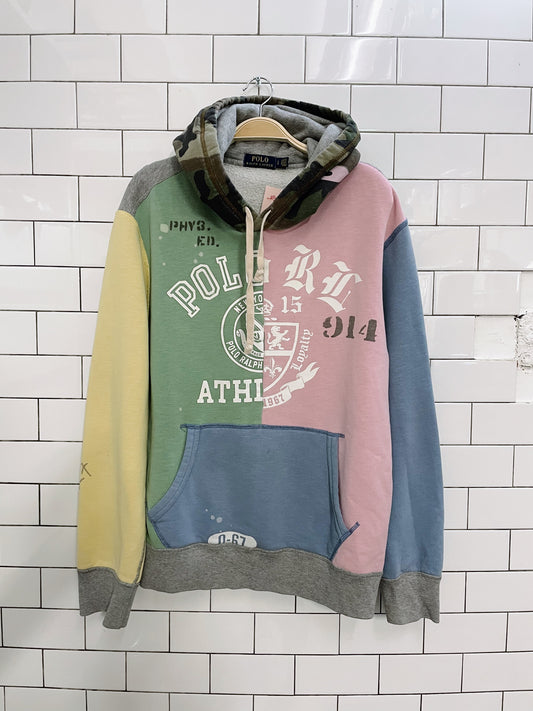 polo ralph lauren 2023 patchwork fleece hoodie