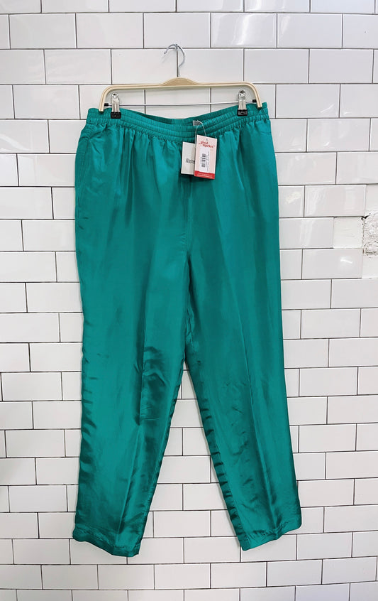 nwt 90s mirage 100% silk pants