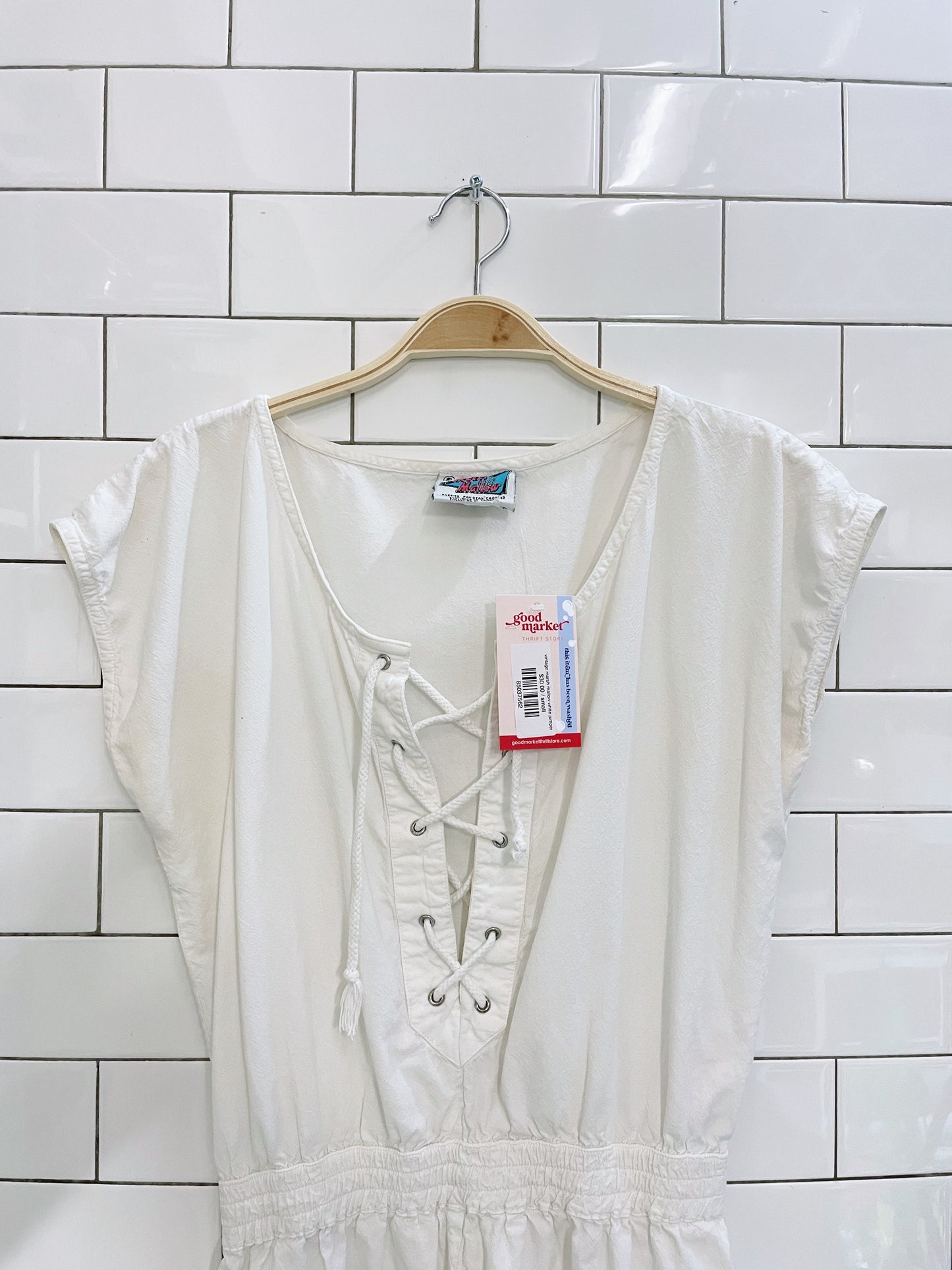 vintage marsh mallow white jumper