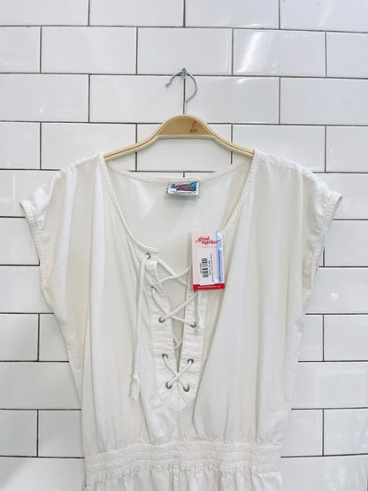 vintage marsh mallow white jumper