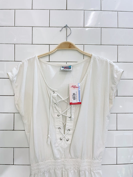 vintage marsh mallow white jumper