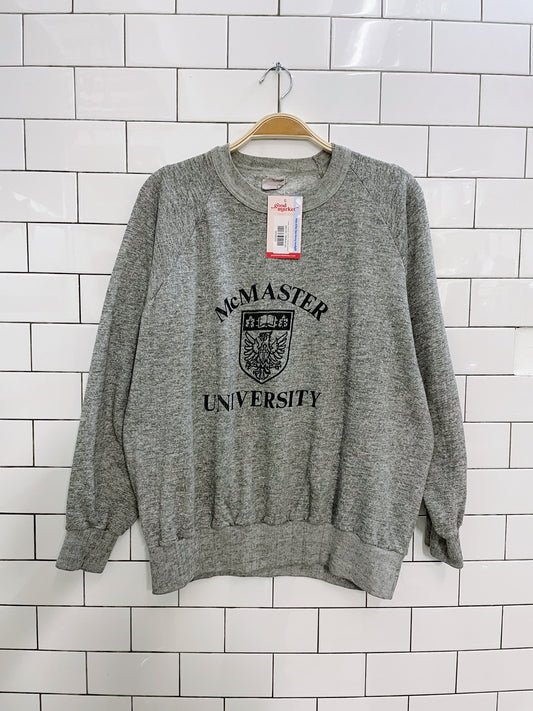 vintage mcmaster university collegiate sweatshirt