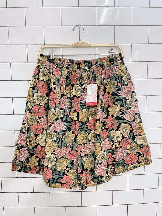 vintage 00s floral high rise lounge shorts