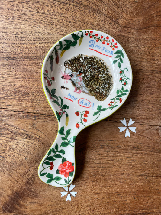 anthropologie mon ami hedgehog spoon rest