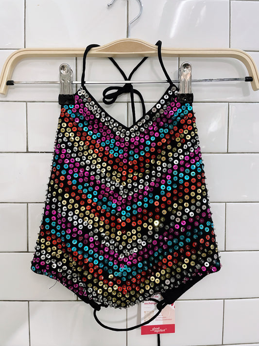 vintage sequin halter top
