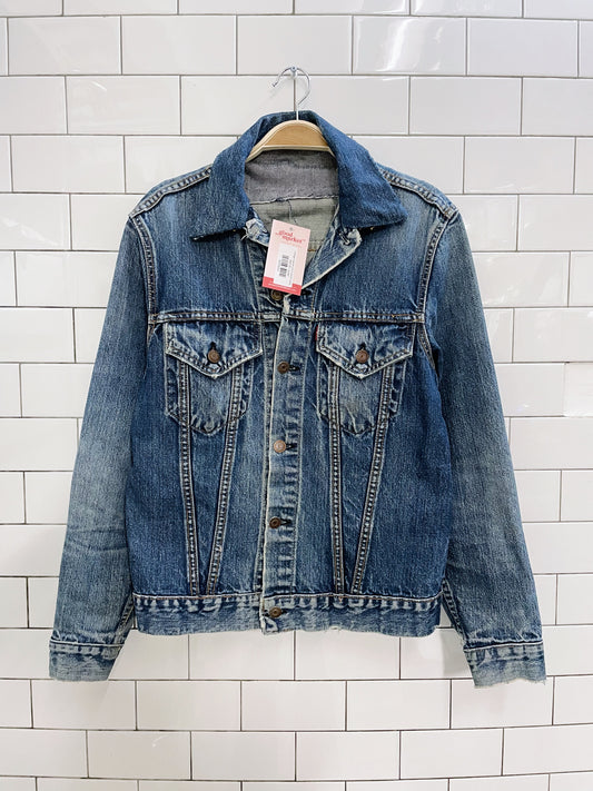 vintage rework levi's denim jacket