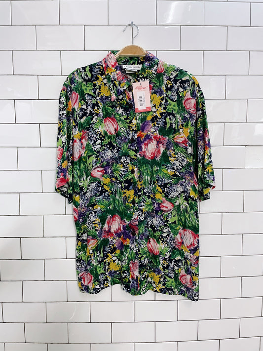 vintage della spiga floral ss shirt