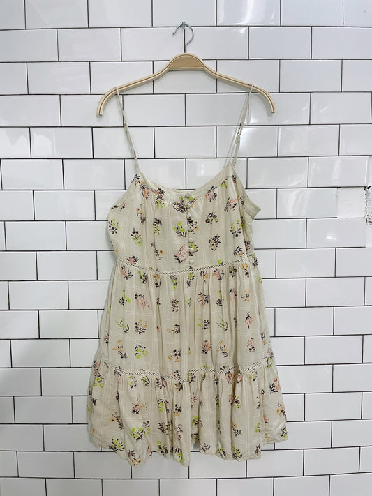UO honey tiered babydoll mini dress