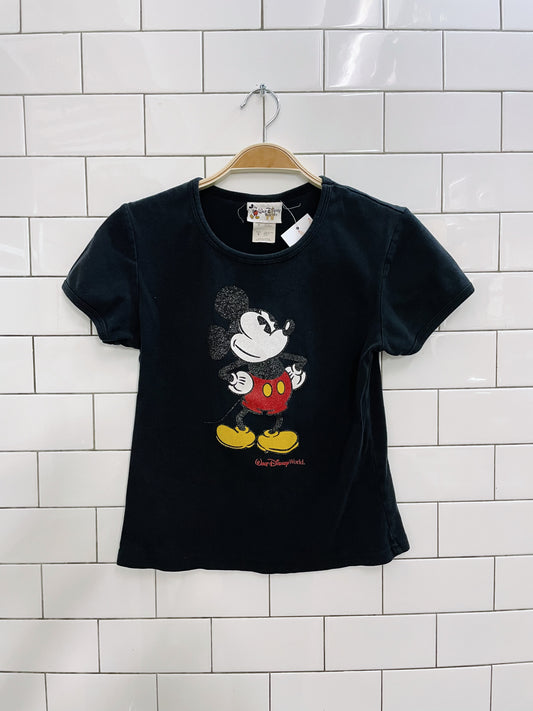 vintage made in usa mickey mouse ringer tee