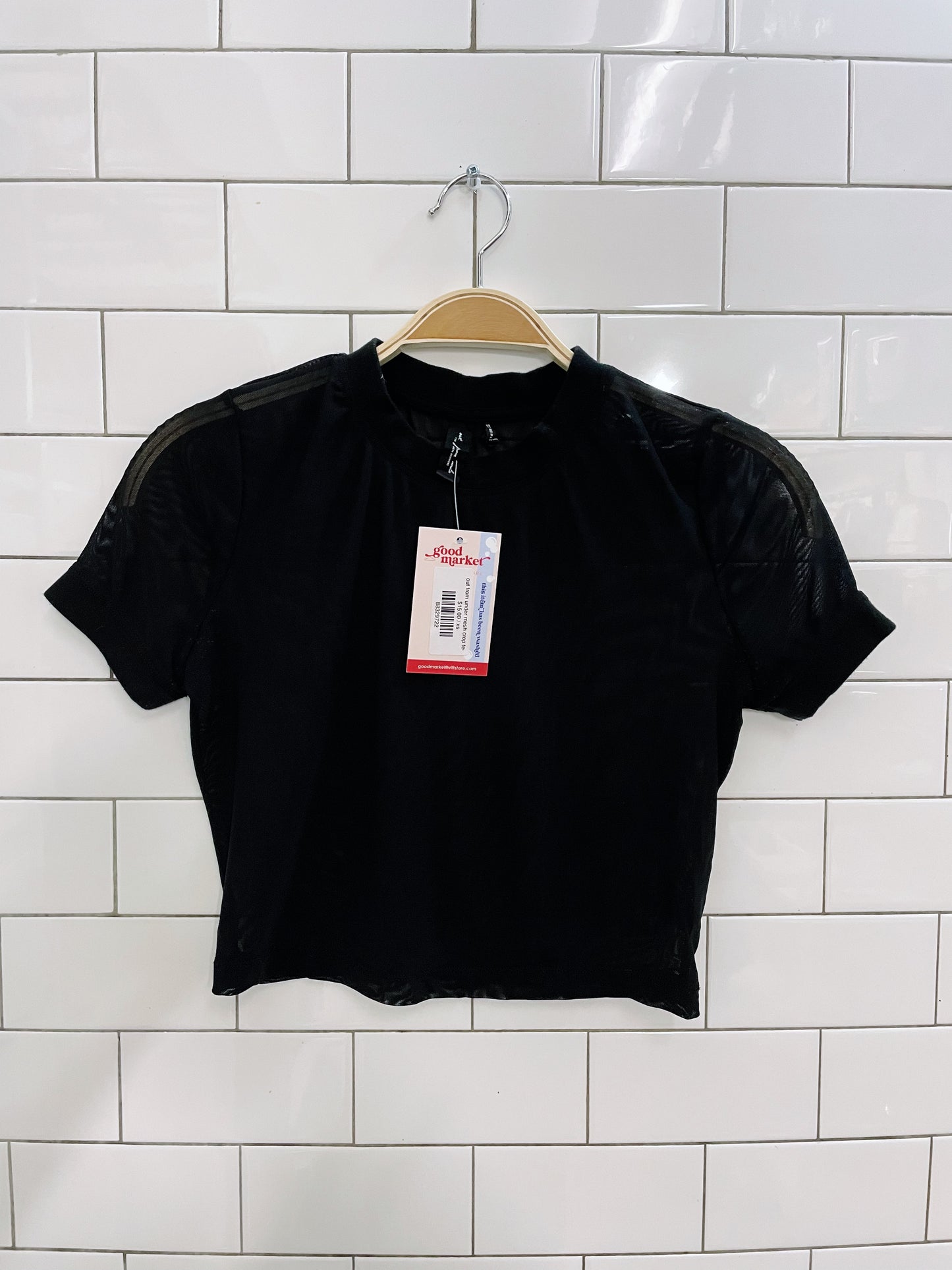 out from under mesh crop tee